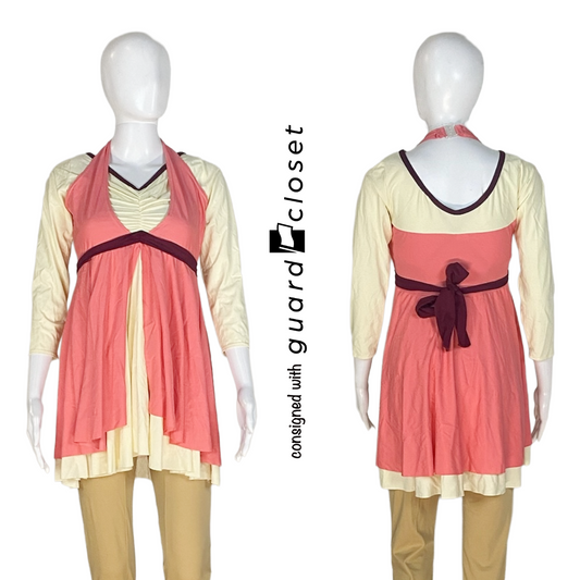 8 Maroon Ivory Pink Elbow Sleeve Tops by A Wish Come True