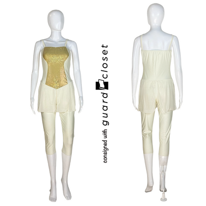 24 Varied Ivory Gold Unitards by Band Hall