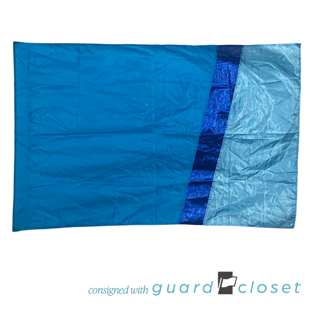 6 Shades of Blue Vertical Stripe Flags