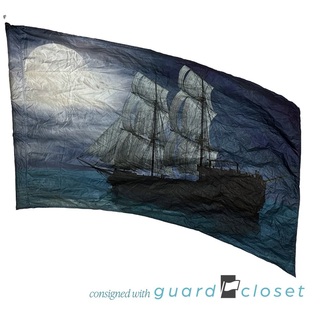 8 Gray Galleon Sailing Ship Flags by A Wish Come True