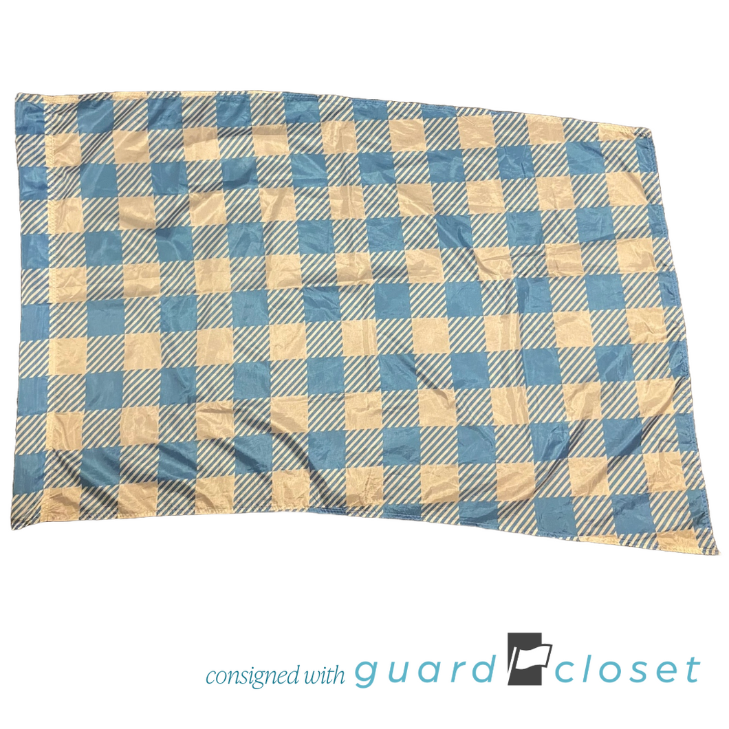 10 Blue Checker Tablecloth Picnic Flags by Field & Floor FX