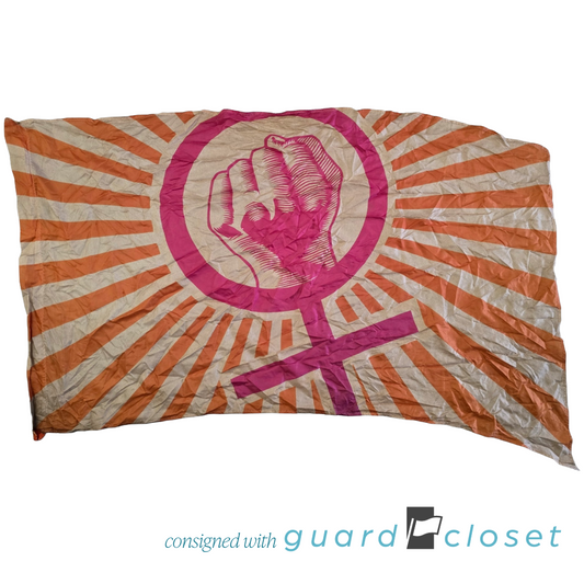 5 Orange Pink Feminine Female Power Flags