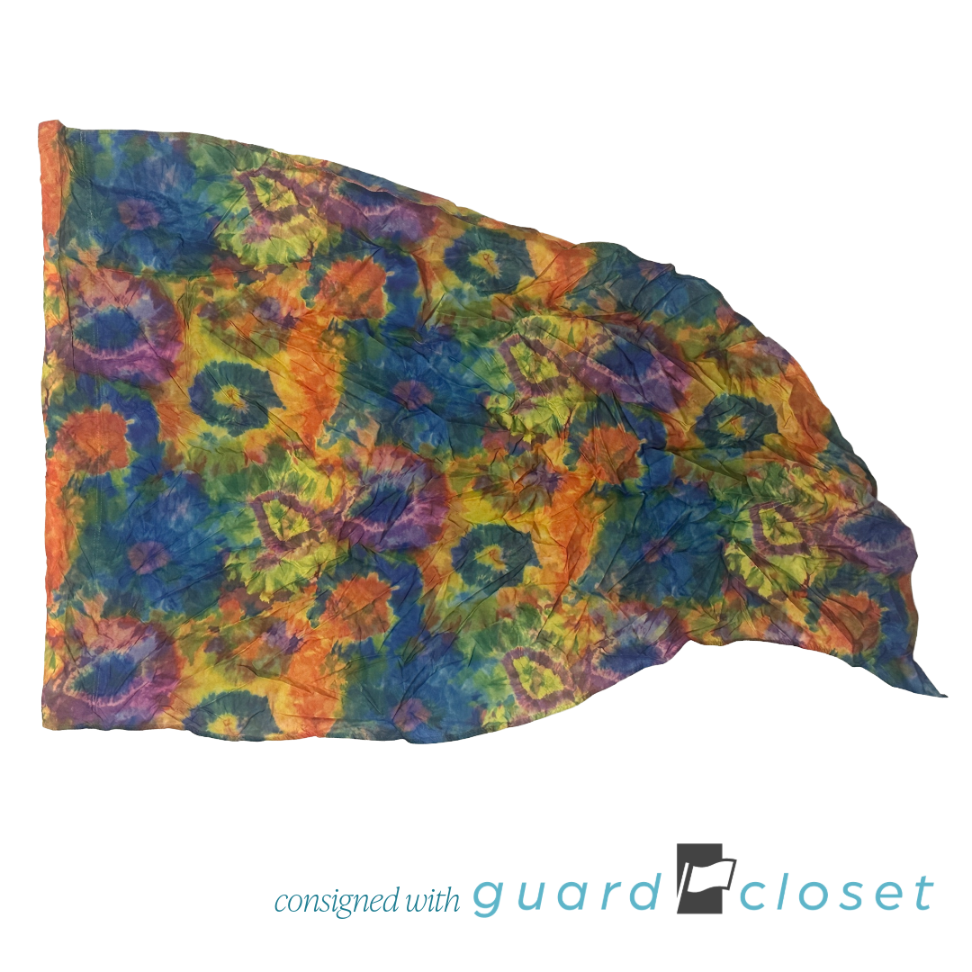11 Multi Color Tie Dye Teardrop Flags by McCormicks