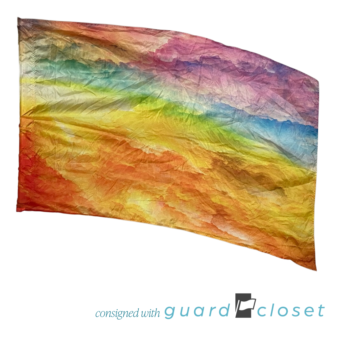 19 Multi Color Rainbow Clouds Flags 562940 by Band Shoppe