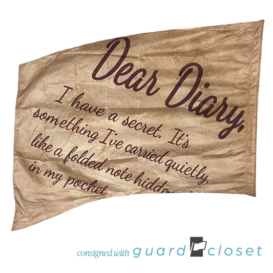 16 Shades of Brown Beige Tan Dear Diary Text Flags by McCormicks