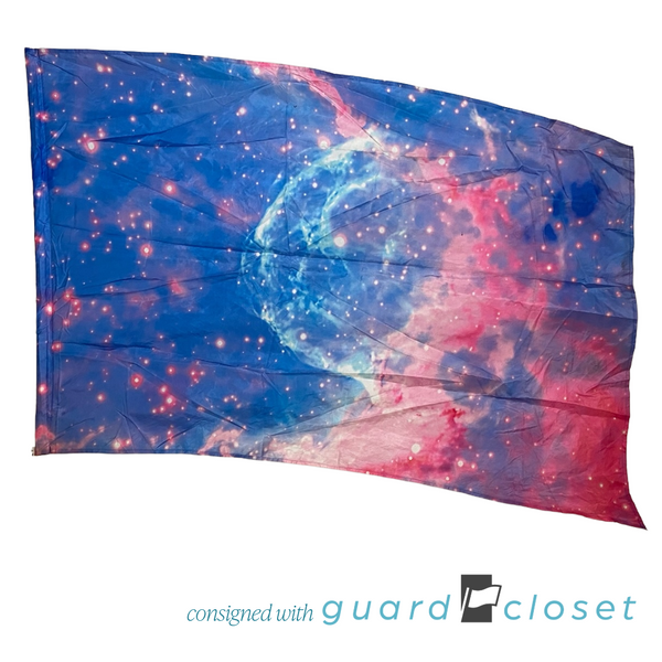 6 Varied Purple Pink Blue Space Galaxy Flags
