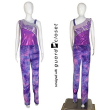Load image into Gallery viewer, 10 Pink Purple Abstract Sleeveless Unitards + 1 Mini Skirt Leotard
