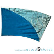 Load image into Gallery viewer, 9 aqua ice blue colorblock flags
