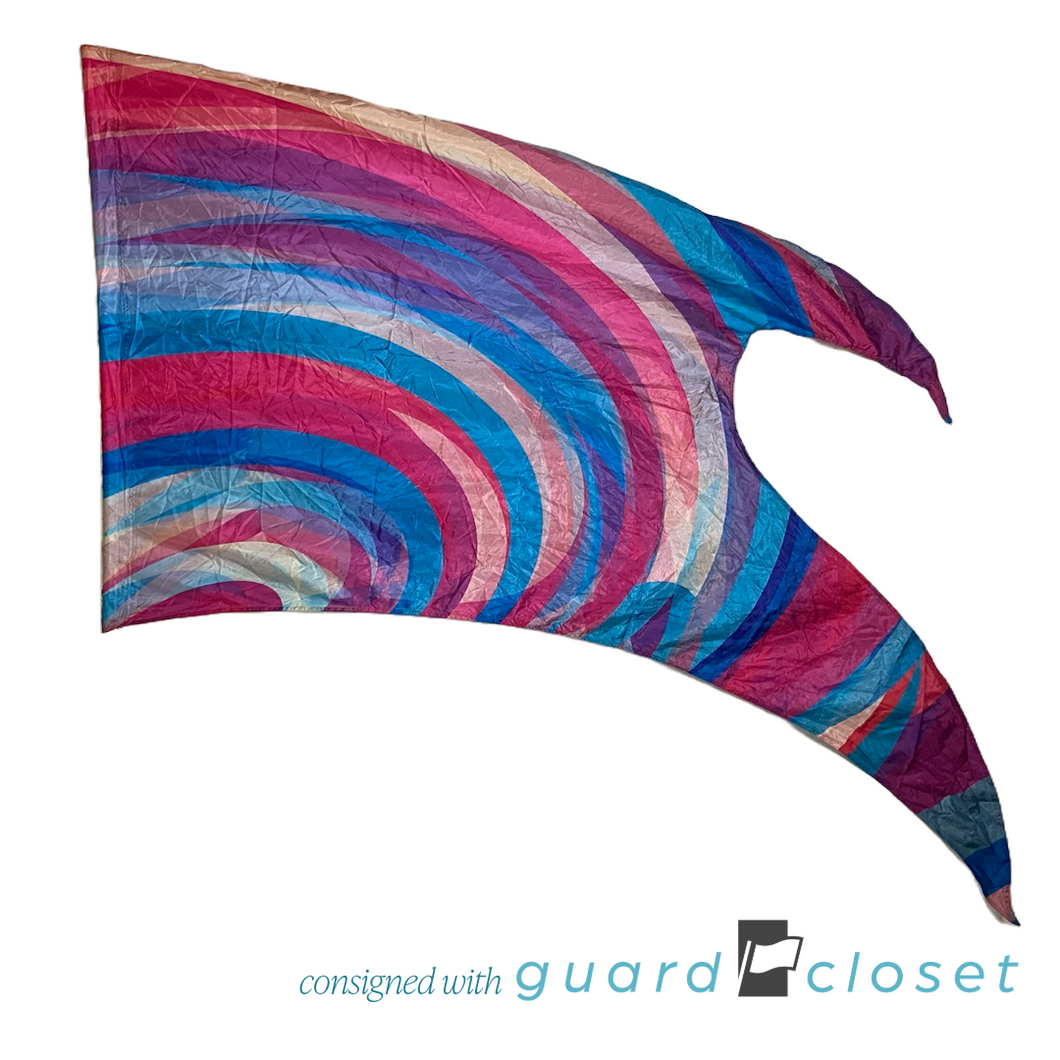 7 Shades of Purple and Pink Shaped Swing Flags by McCormicks