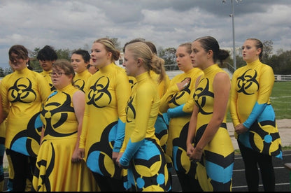 Varied Blue and Yellow Biohazard Uniforms | McCormicks | Set of 41