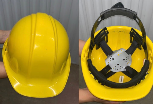 12 Yellow Hard Hats