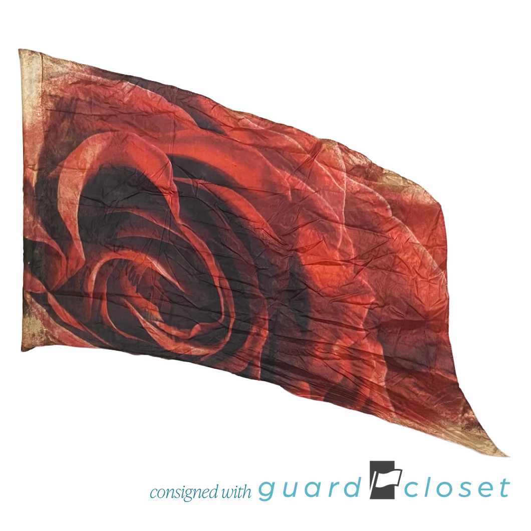 10 Red Rose Flags