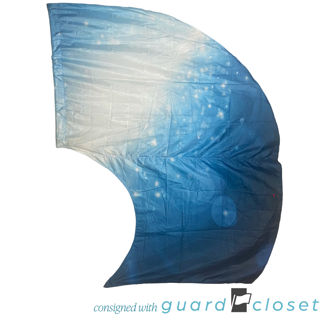 14 Blue White Bubble Water Swing Flags 561670 by Band Shoppe