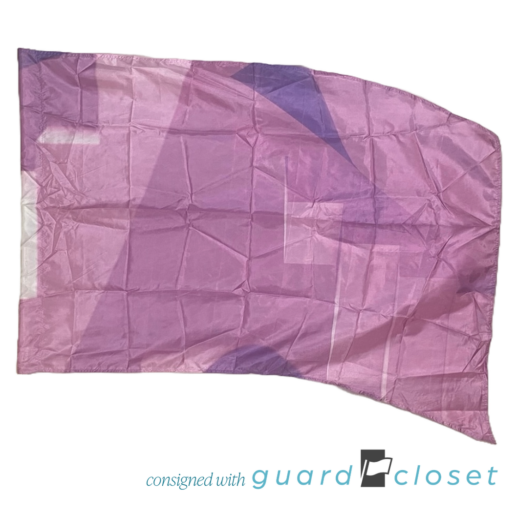 7 Purple Abstract Geometric Flags by Prop Vinyls