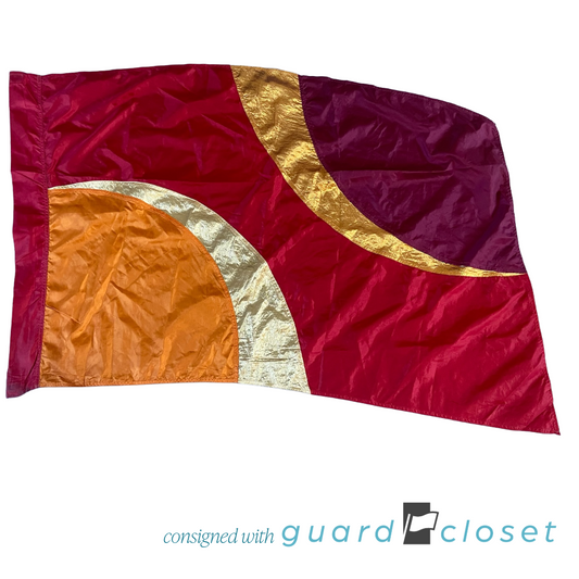 Maroon Orange Gold Flags | Band Shoppe | Set of 18
