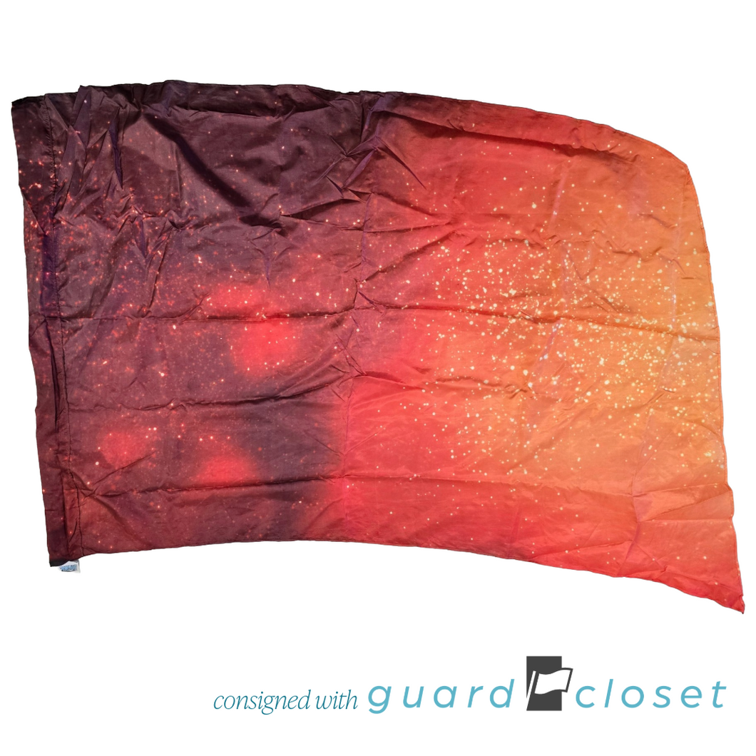 8 Red Orange Shaded Flags by WGT