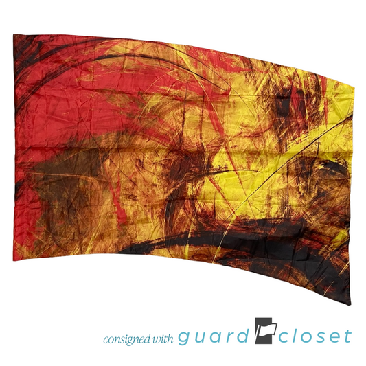13 Red Brown Gold Abstract Flags by McCormicks