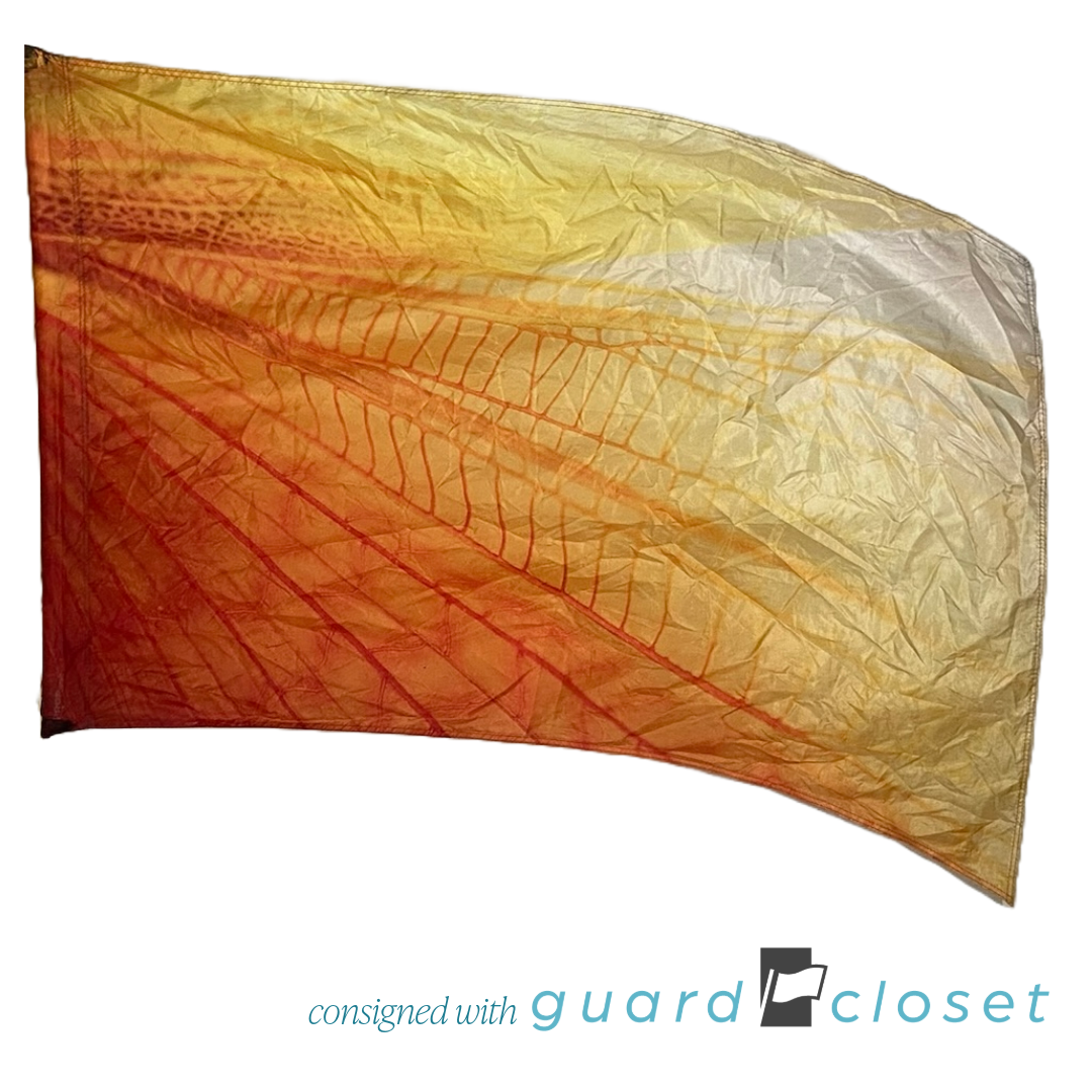 48 Orange Shaded Insect Wing Flags by Prop Vinyls
