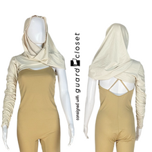 Load image into Gallery viewer, 31 Ivory and Charcoal Hood Accessories  by Creative Costuming &amp; Designs
