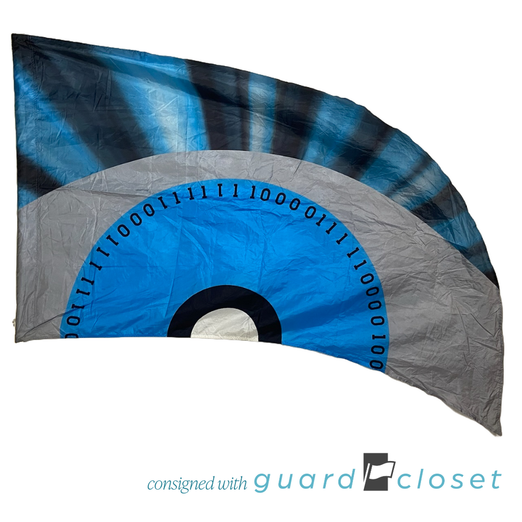 14 Blue Gray Binary Numbers Flags by StylePlus