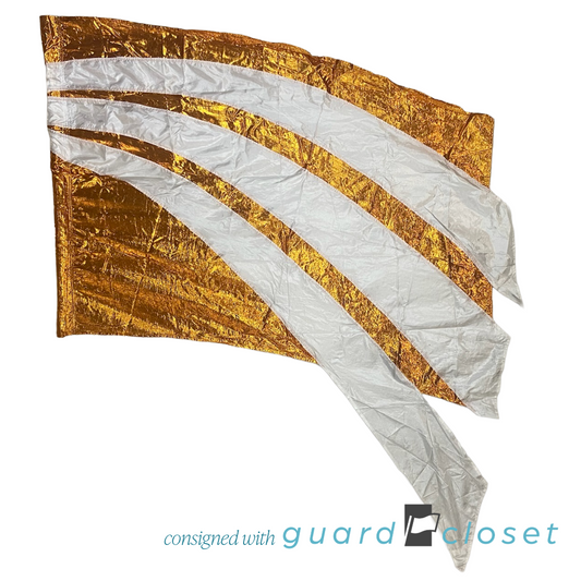 19 Copper White Horizontal Bands Flags 5237191 by Band Shoppe