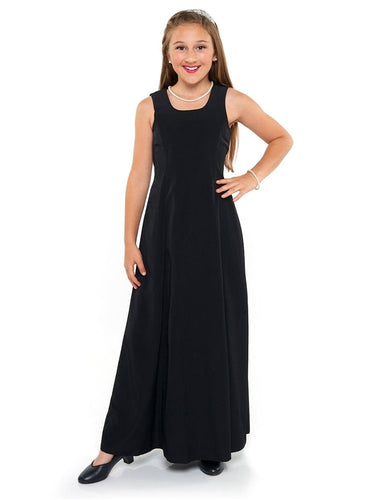 PEYTON (Style #100Y) - Scoop Neck Sleeveless Dress - Youth Cousin's Concert Attire