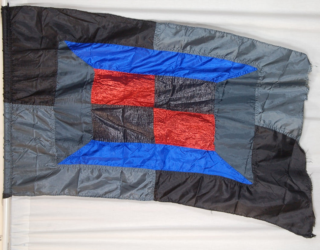 42 Gray/blue/red Geometric Flags guardcloset