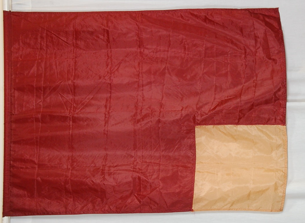 11 Deep Red/apricot Flags guardcloset