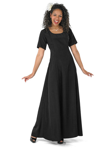 ZELDA (Style #105) - Scoop Neck Short Sleeve Dress Cousins Concert Attire