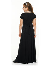 Load image into Gallery viewer, PIPPA (Style #113Y) - Cowl Neck, Cap Sleeve Dress - Youth Cousin&#39;s Concert Attire

