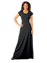 Load image into Gallery viewer, ANGELINA (Style #115) - Scoop Neck, Short Sleeve Dress Cousins Concert Attire
