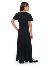 Load image into Gallery viewer, CHRISTINA (Style #119Y) - Flutter Sleeve Scoop Neckline Dress - Youth Cousin&#39;s Concert Attire
