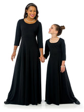 Load image into Gallery viewer, NATALIE (Style #125) - Scoop Neckline 3/4 Sleeve Dress Cousins Concert Attire
