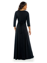 Load image into Gallery viewer, NATALIE (Style #125) - Scoop Neckline 3/4 Sleeve Dress Cousins Concert Attire

