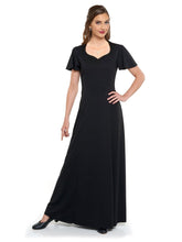 Load image into Gallery viewer, CLARA (Style #138) - Heart Shaped Neck Flutter Sleeve Dress Cousins Concert Attire
