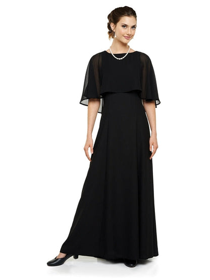 DESTINY (Style #150) - Boat Neck Cape Dress Cousins Concert Attire