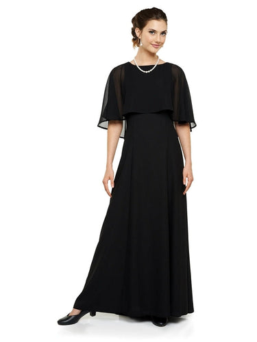 DESTINY (Style #150) - Boat Neck Cape Dress Cousins Concert Attire