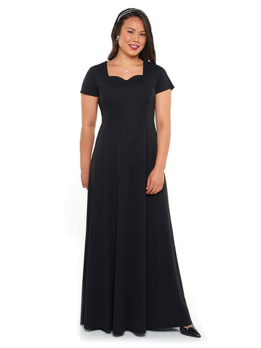 HAYLEY (Style #173) - Sweetheart Neck, Short Sleeve Dress Cousins Concert Attire