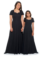 Load image into Gallery viewer, HAYLEY (Style #173Y) - Sweetheart Neck, Short Sleeve Dress - Youth Cousin&#39;s Concert Attire
