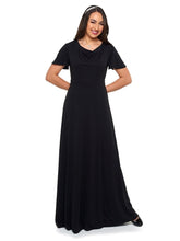 Load image into Gallery viewer, REMI (Style #183) - Cowl Neck Flutter Sleeve Dress Cousins Concert Attire
