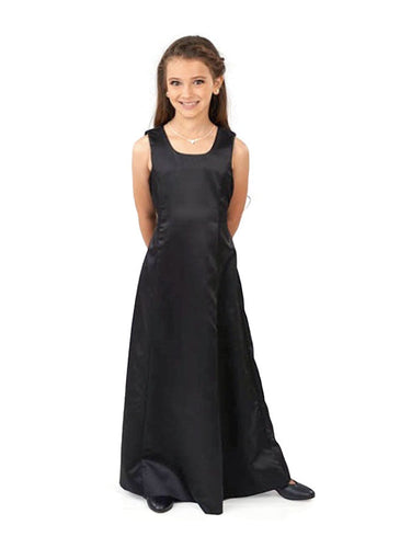 PENELOPE (Style #200Y) - Scoop Neck, Sleeveless Satin Dress - Youth Cousin's Concert Attire