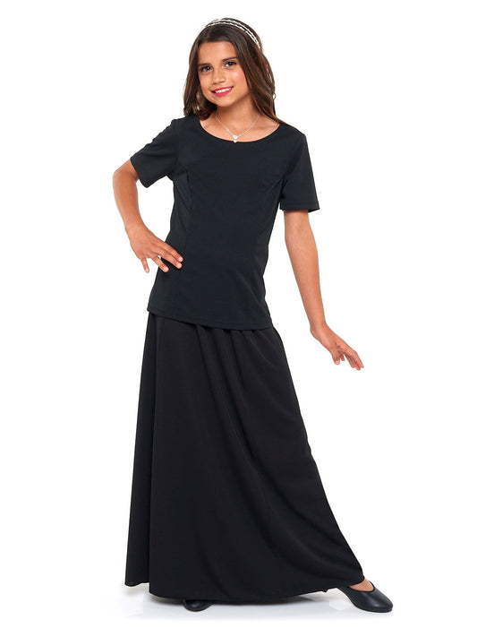 MELONY (Style #2201Y) - Scoop Neck Short Sleeve Blouse - Youth Cousin's Concert Attire