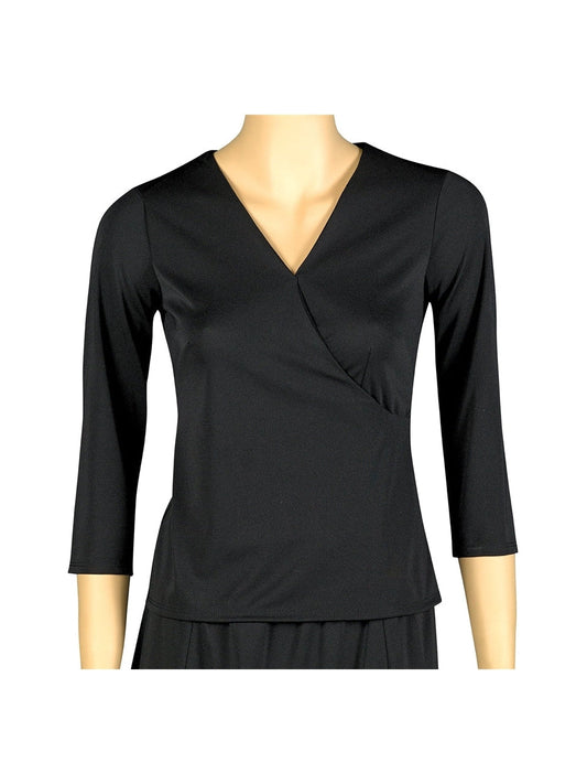 CRYSTAL (Style #2292B) - Cross Over 3/4 Sleeve Blouse Cousins Concert Attire