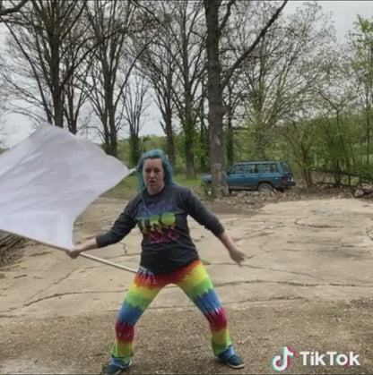 Practice Flags, White