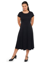 Load image into Gallery viewer, EMMA (Style #414) - High Scoop Neck Cap Sleeve Show Choir Dress Cousins Concert Attire
