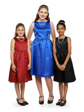 Load image into Gallery viewer, AUDREY (Style #425Y) - Boat Neck Sleeveless Show Choir Dress - Youth Cousin&#39;s Concert Attire

