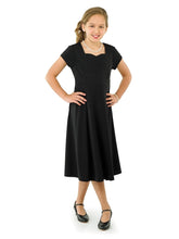 Load image into Gallery viewer, RACHEL (Style #443Y) - Sweetheart Neck Short Sleeve Show Choir Dress - Youth Cousin&#39;s Concert Attire
