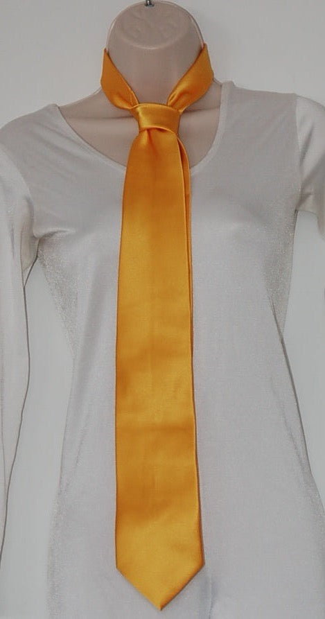 19 Ties, 100% Polyester Microfiber, Gold, Excellent Condition guardcloset