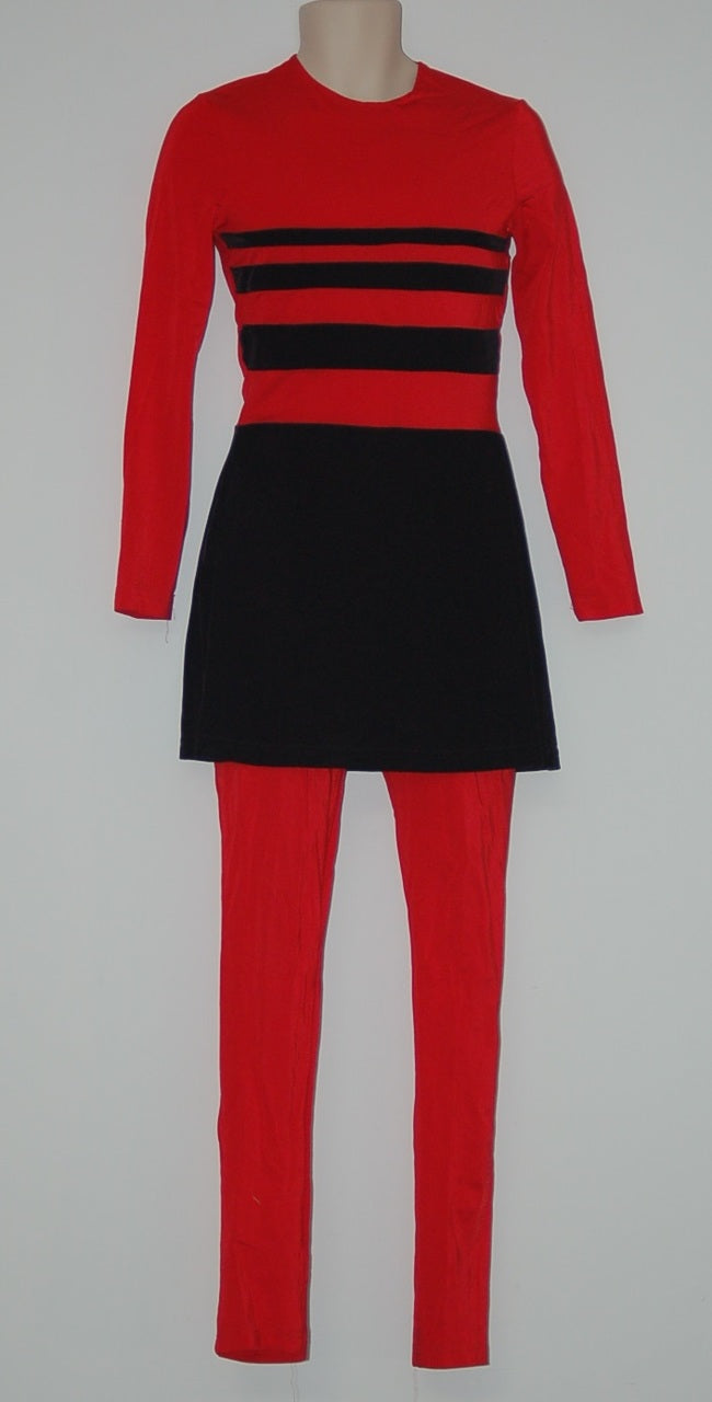 14 Red/black Uniforms (one Piece) Style Plus
