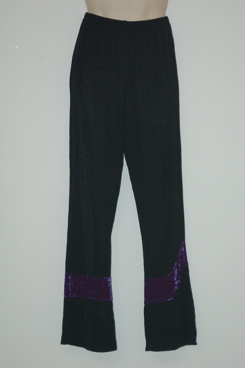 24 Black/purple  Pants Dance Sophisticates